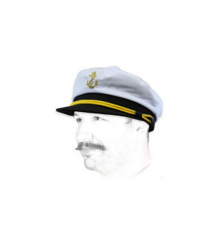 Seemanns Cap weiß Casquette Capitaine